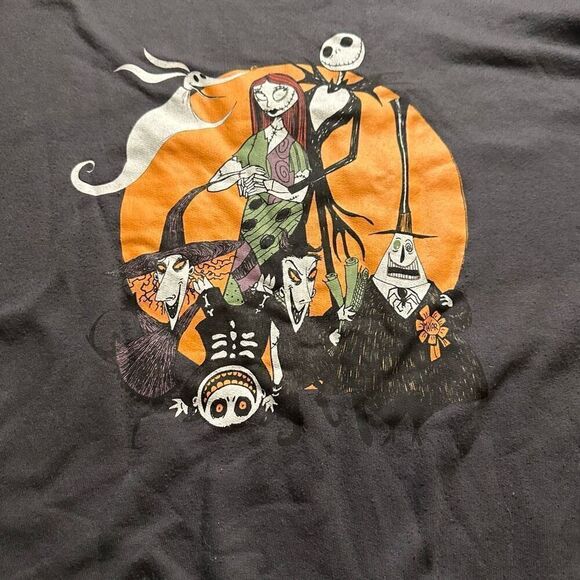 Disney Nightmare before Christmas large pullover gray Halloween - Picture 4 of 6